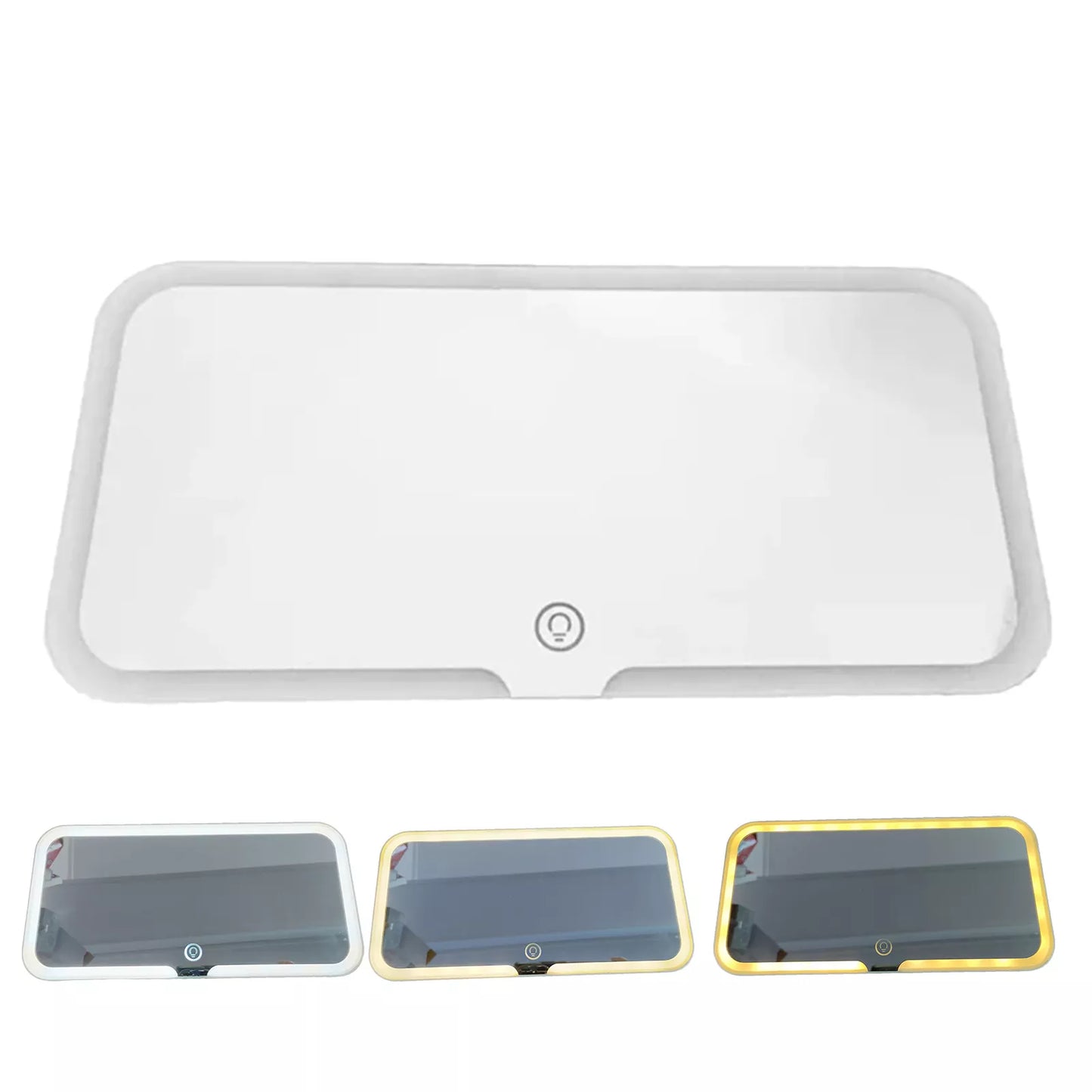 ESPEJO CON LUZ LED PARA AUTO