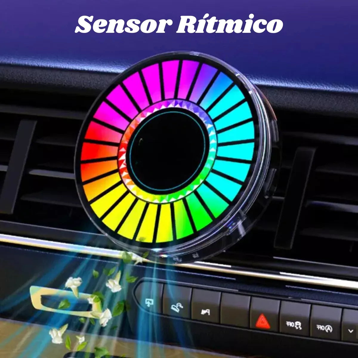 PARLANTE RITMICO CON LUZ LED PARA AUTO