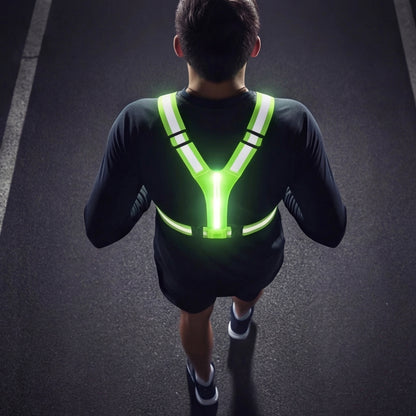 CHALECO REFLECTIVO PARA MOTO CON LUZ LED