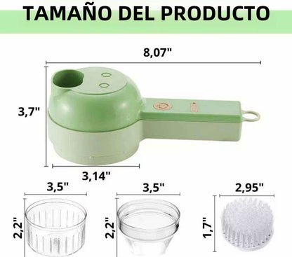 MINI TRITURADOR CON CEPILLO DE LIMPIEZA