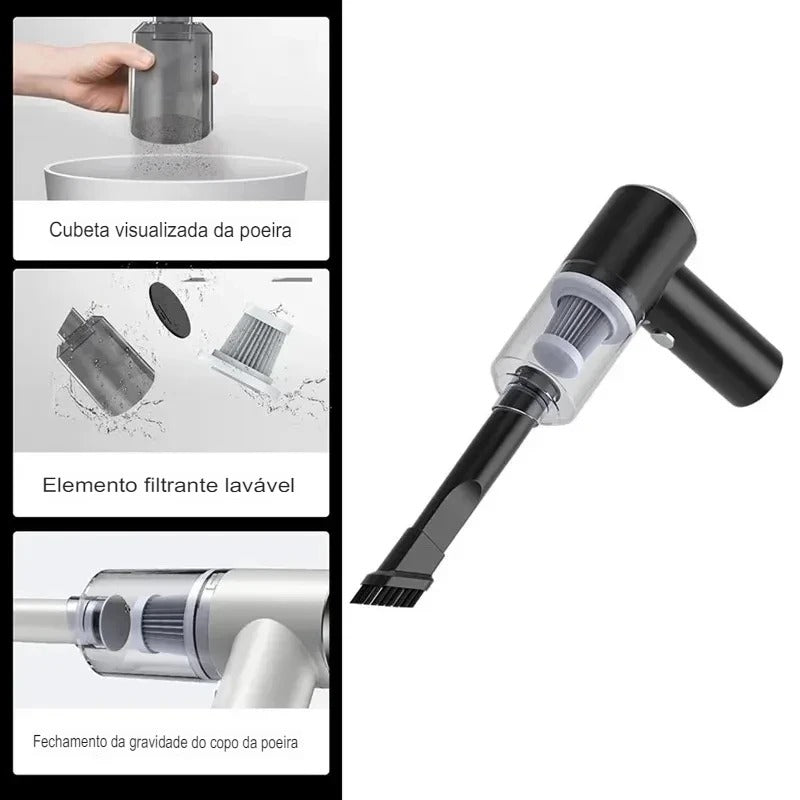 ASPIRADOR PORTATIL MINI 4 EN 1 VACUUM YT-M2039