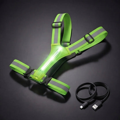 CHALECO REFLECTIVO PARA MOTO CON LUZ LED