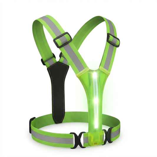 CHALECO REFLECTIVO PARA MOTO CON LUZ LED