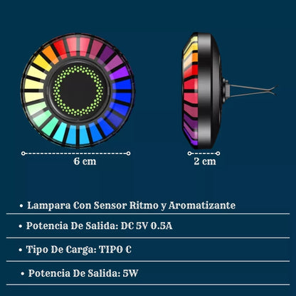 PARLANTE RITMICO CON LUZ LED PARA AUTO